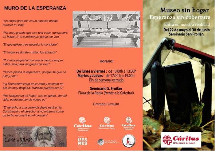 CARITAS DIOCESANA DE LEÓN, inaugura el MUSEO SIN HOGAR: ESPERANZA SIN COBERTURA.