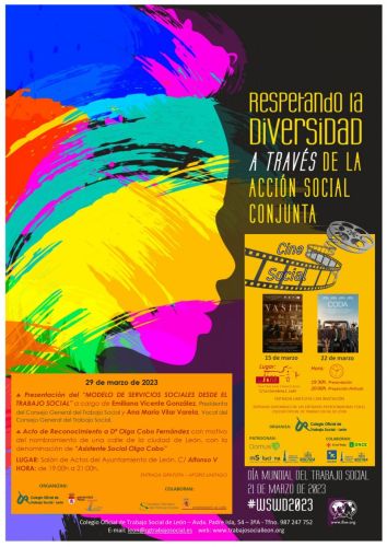 PROGRAMA DE ACTOS DIA MUNDIAL TRABAJO SOCIAL 2023 ORGANIZADO POR EL COLEGIO OFICIAL DE TRABAJO SOCIAL DE LEÓN
