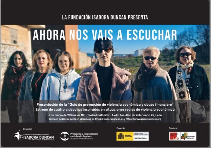 Campaña sensibilización contra violencia económica - FFM ISADORA DUNCAN. día 6 de marzo