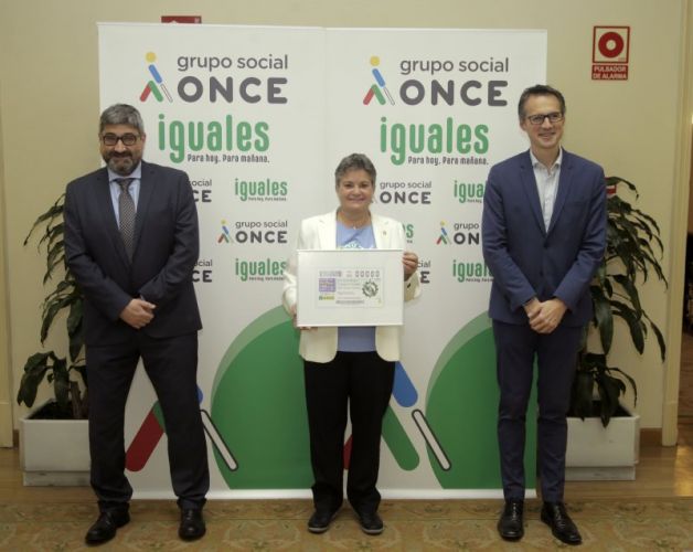 Cupón conmemorativo de la ONCE por el 40 aniversario de los Colegios profesionales de Trabajo Social