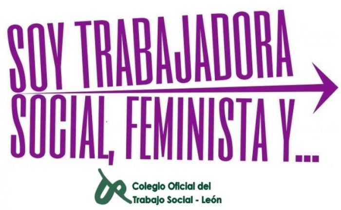 El Colegio de Trabajo Social de León con el 8 de marzo, Día Internacional de la Mujer.