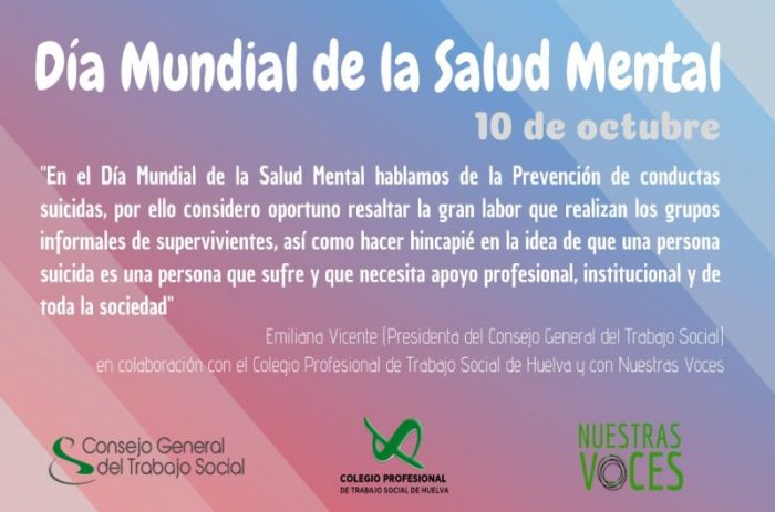 10 de octubre de 2019 - Día Mundial de la Salud Mental