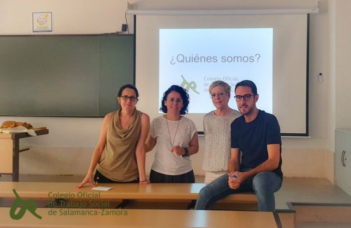 El COTSSAZA se acerca a los alumnos de Trabajo Social de la USAL.