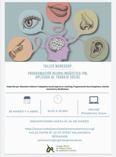 Abierto el plazo de inscripción en el Taller WorkShop PNL aplicada al Trabajo Social