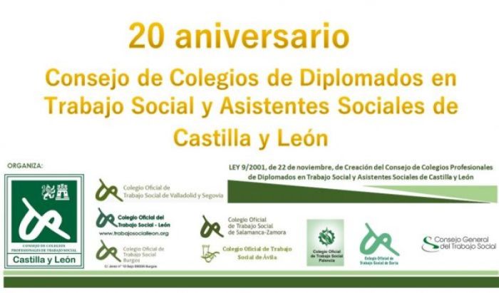 El Consejo de Colegios profesionales de Diplomados en Trabajo Social de Castilla y León cumple 20 años.