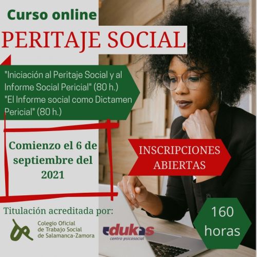 Últimos días de inscripción Curso Peritaje Social