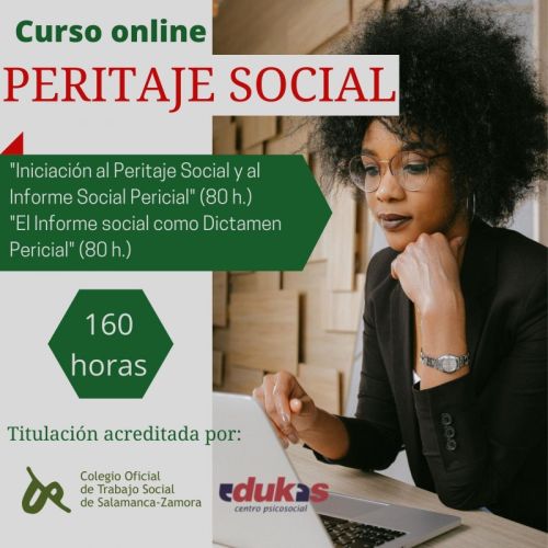FORMACIÓN. Curso On Line de Peritaje Social