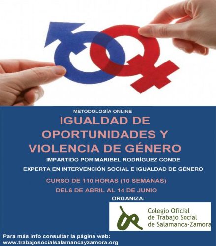 FORMACIÓN. Curso ON LINE 'Igualdad y Violencia de Género'.