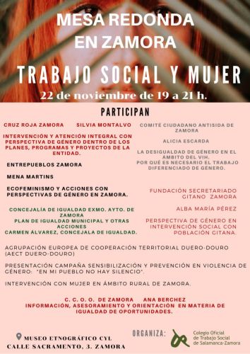 MESA REDONDA. 'Trabajo Social y Mujer' en Zamora.