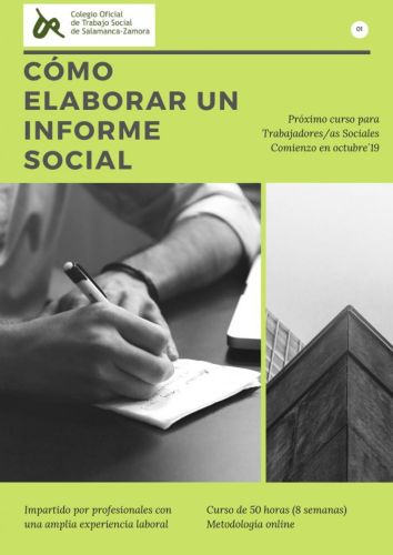FORMACIÓN. 'Cómo elaborar un informe social'