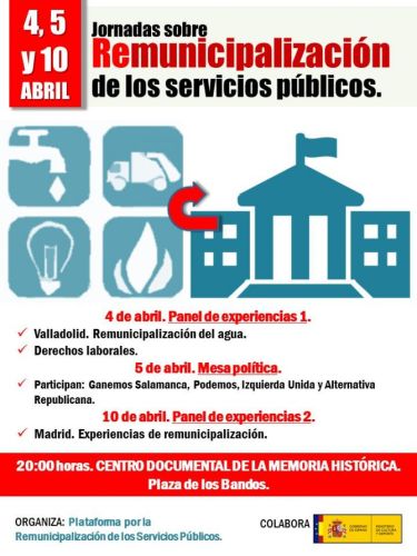 JORNADA. Jornadas sobre Remunicipalización de los Servicios Públicos.