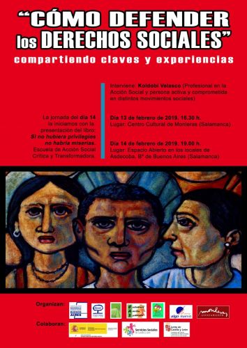 COLOQUIO. 'Cómo defender los derechos sociales. Compartiendo claves y experiencias'