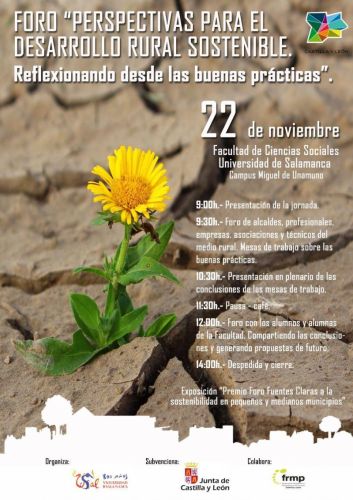 FORMACIÓN. Foro "Perspectivas para el Desarrollo Rural Sostenible. Reflexionando desde las buenas prácticas"