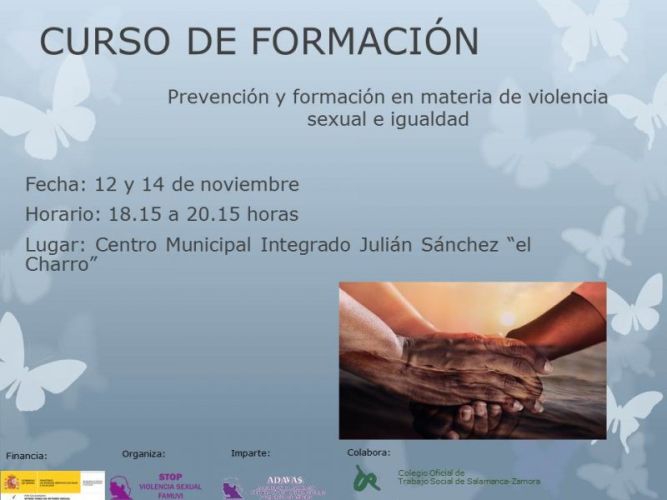 FORMACIÓN. Curso de Prevención y Formación en materia de violencia sexual e igualdad.