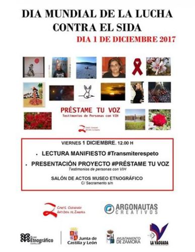 ZAMORA. DÍA MUNDIAL DEL SIDA. Quince zamoranos infectados por VIH expresarán sus testimonios en un vídeo por boca de otras tantas personas voluntarias que han participado en el proyecto
