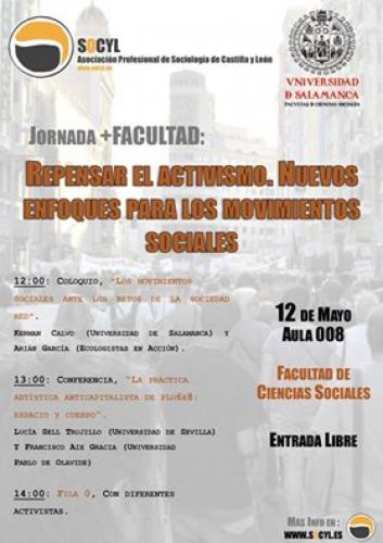 SALAMANCA. Jornada Repensar el activismo. Nuevos enfoques para los movimientos sociales.