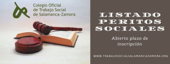 NUESTRO COLEGIO. Inscripción en el turno de peritaje social del COTSSAZA.