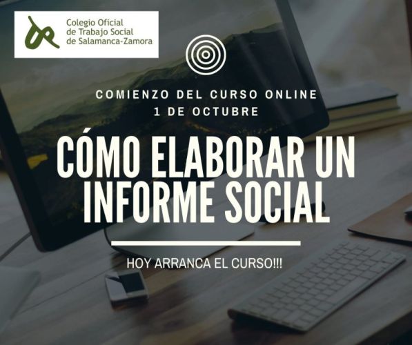 FORMACIÓN. Comienza el curso on line 'Cómo elaborar un Informe Social'.
