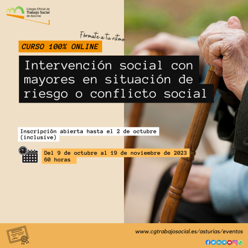 FORMACIÓN | Intervención social con mayores en situación de riesgo o conflicto social