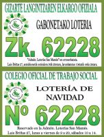 GABONETAKO LOTERIA ZENBAKIA SALGAI / YA A LA VENTA EL Nº DE LOTERIA DE NAVIDAD