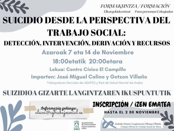 SUICIDIO DESDE LA PERSPECTIVA DEL TRABAJO SOCIAL