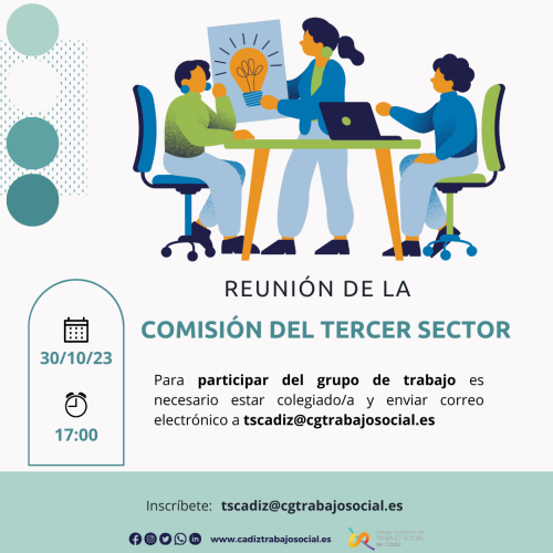 Próxima reunión de la Comisión del Tercer Sector: 30 de octubre.