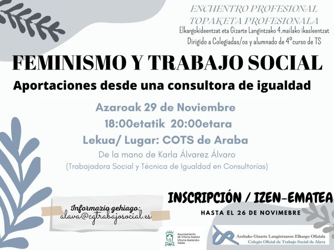 ENCUENTRO PROFESIONAL: Feminismo y Trabajo Social