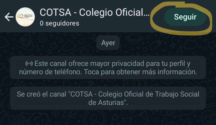 REDES | Nuevo canal de WhatsApp