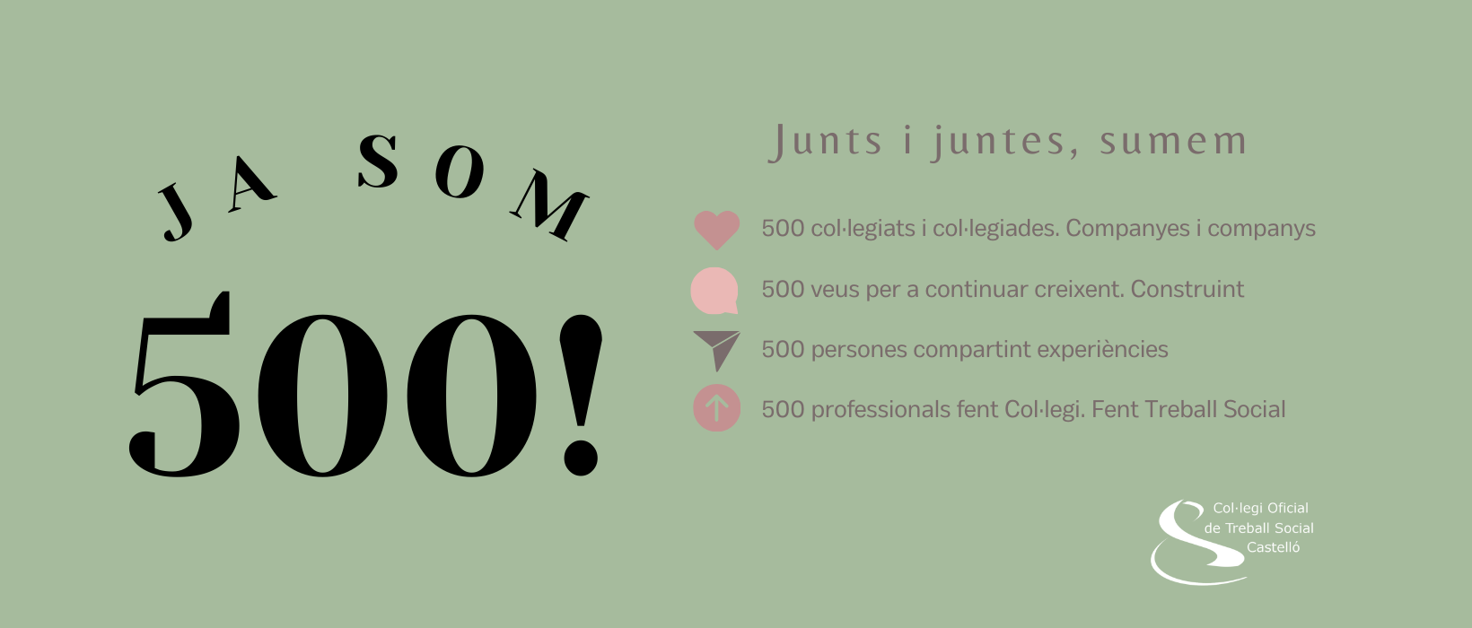 COTS Castelló suma ja 500 col·legiades i col·legiats