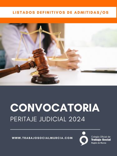 El colegio publica el listado definitivo de Peritaje Judicial de Trabajo Social 2024