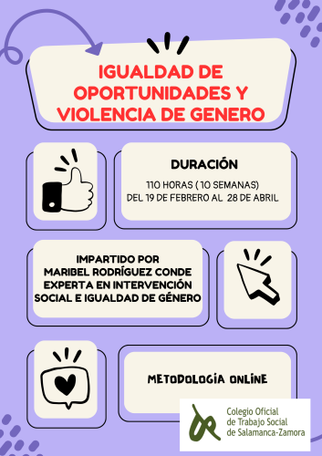 Curso online IGUALDAD DE OPORTUNIDADES Y VIOLENCIA DE GÉNERO