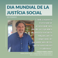 “Una bona base, afermada sobre drets reconeguts normativament, amb professionals ben formats i remunerats, permetrà parlar d'un sistema públic de Serveis Socials de qualitat que aposta de manera decidida per les persones des d'una perspectiva de justícia 