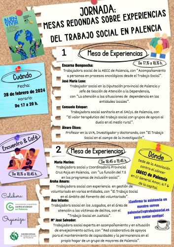 Jornada: Mesas de Experiencias de Trabajo Social en Palencia
