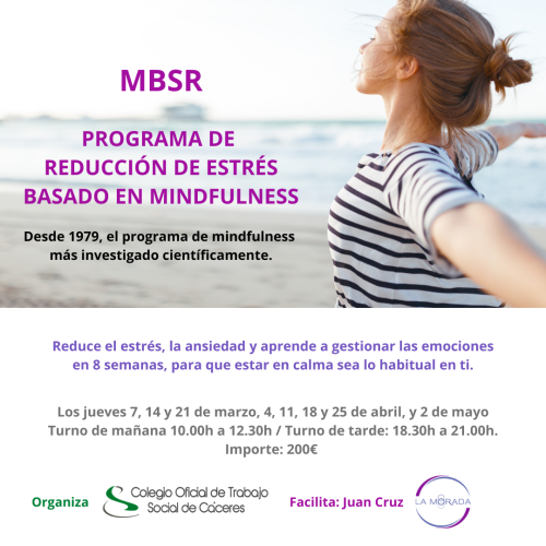 Programa formativo: Reducción del estrés basado en el Mindfulness. MBSR