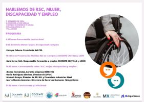 INVITACION JORNADAS RSC, MUJER, DISCAPACIDAD Y EMPLEO DIA 7 DE MARZO 2024