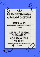 Asamblea Ordinaria del Colegio