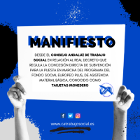 Manifiesto desde el Consejo Andaluz sobre las Tarjetas Monedero