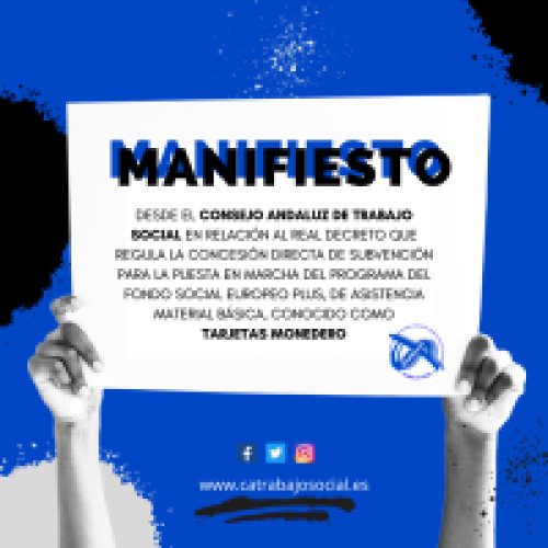 MANIFIESTO SOBRE LAS TARJETAS MONEDERO.