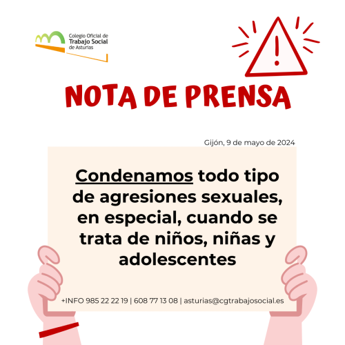 NP | Condenamos todo tipo de agresiones sexuales, en especial, cuando se trata de niños, niñas y adolescentes