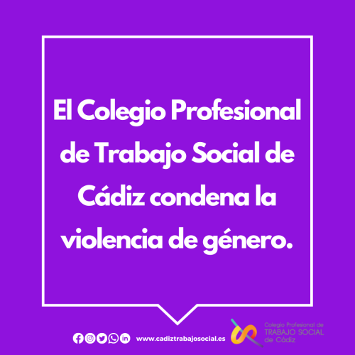 Desde el CPTS condenamos la violencia de género.