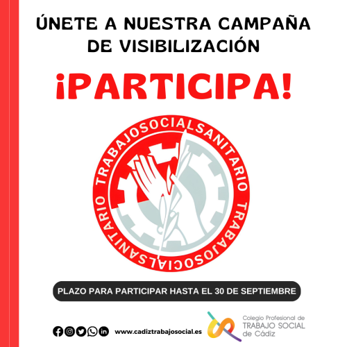 El próximo 3 de octubre se celebra el Día del Trabajo Social Sanitario