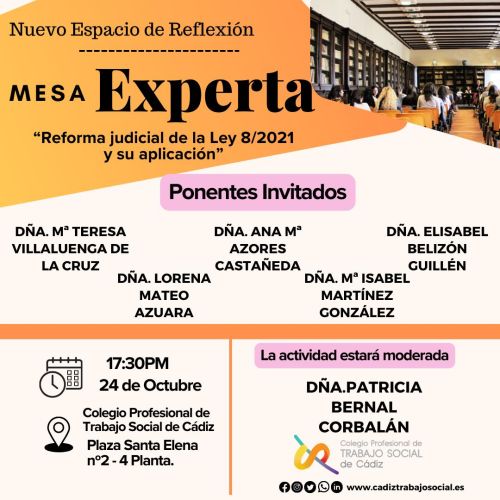 Un adelanto sobre las expertas que van a compartir con nosotras la Mesa sobre Ley 8/2021