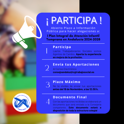 Participa en el borrador del I Plan Integral de Atención Infantil Temprana en Andalucía