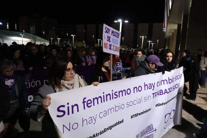 Manifestación por el 25N en Salamanca