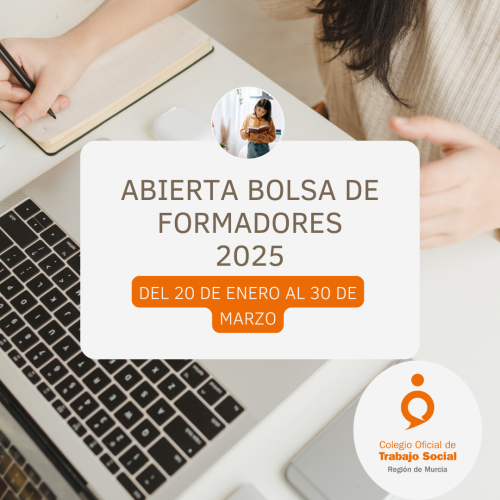Bolsa de formadoras/es. Convocatoria abierta hasta el 30/03/2025