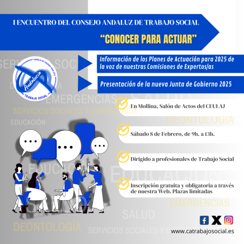 I Encuentro del Consejo Andaluz de Trabajo Social "Conocer para Actuar"