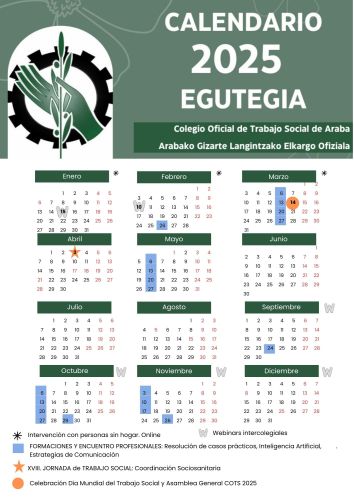 PREVISIÓN DE FORMACIONES y ACTIVIDADES 2025 FORMAKUNTZA ETA EKITZEN AURREIKUSPENA