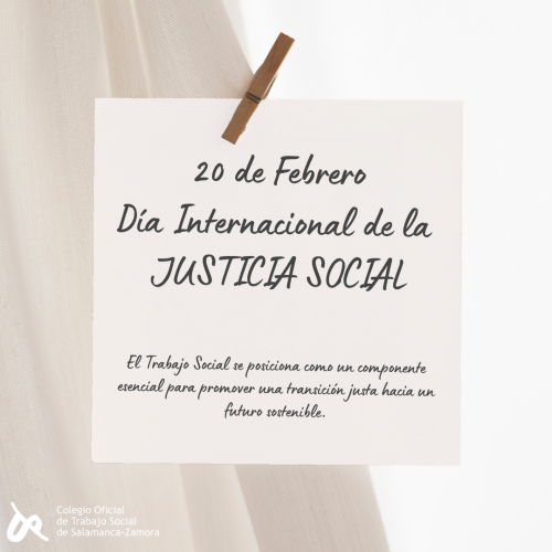 DÍA INTERNACIONAL DE LA JUSTICIA SOCIAL