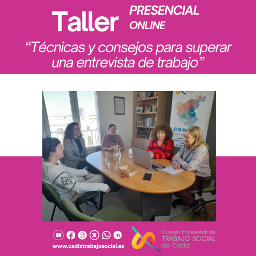 El pasado miércoles celebramos el taller "Técnicas y consejos para superar una entrevista de trabajo".
