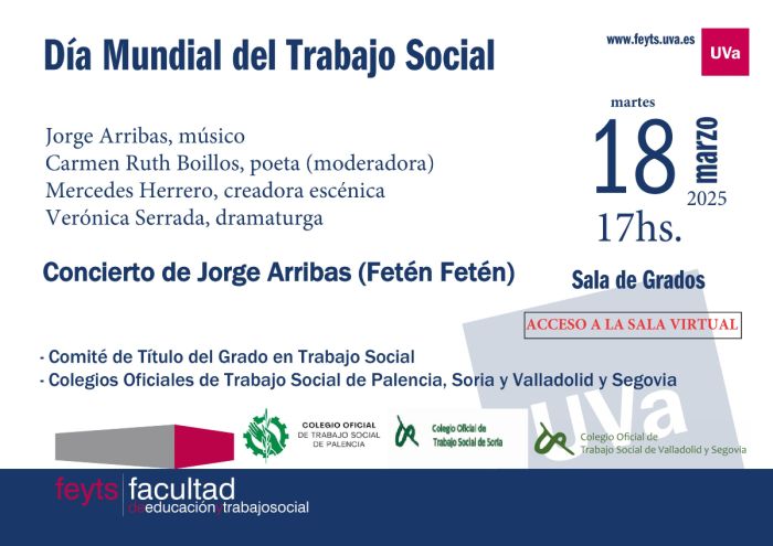 DÍA MUNDIAL DEL TRABAJO SOCIAL 2025 FACULTAD DE EDUCACIÓN Y TRABAJO SOCIAL DE LA UNIVERSIDAD DE VALLADOLID